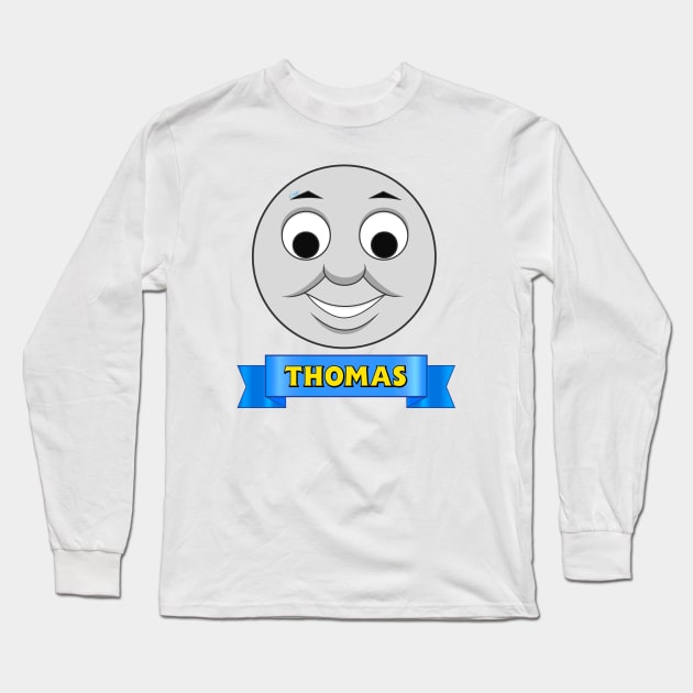 Thomas (with Name Badge) Long Sleeve T-Shirt by corzamoon